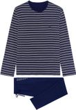 HOM Pyjama Freedom Heren Zwart/witte strepen Katoen Maat L