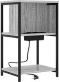 vidaXL Nachtkastje Grijs Sonoma Bewerkt Hout 61 cm