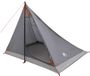vidaXL Tente de randonnée 4 personnes Gris et Orange