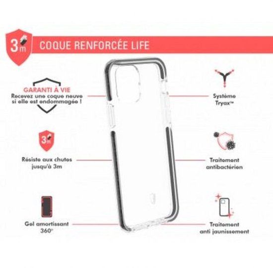 Force Case, Hoesje geschikt voor iPhone 11 Pro - LIFE Versterkt, Transparant