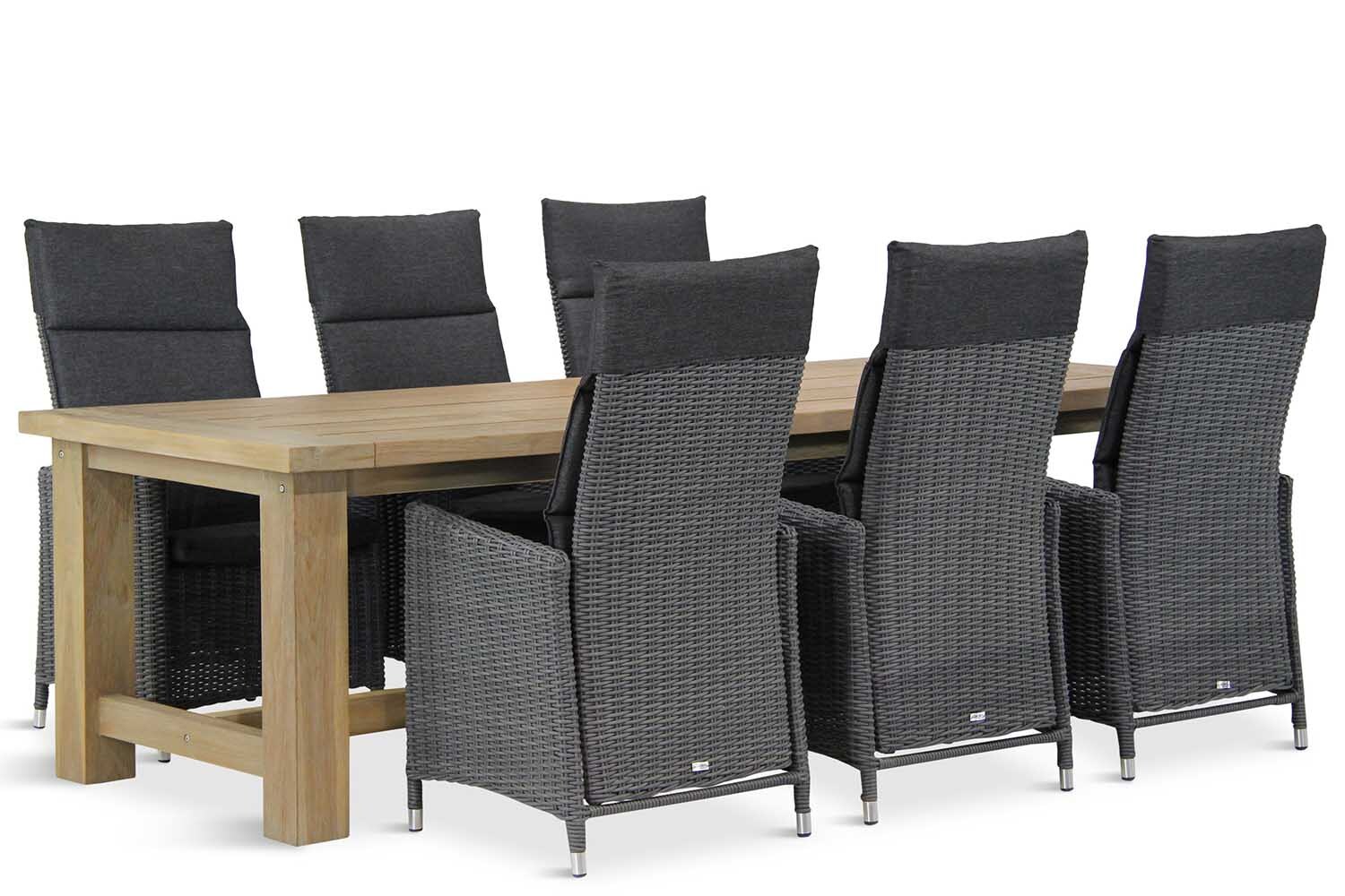 Garden Collections Madera/Fourmile 260 cm dining tuinset 7-delig