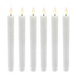 Merkloos Relaxdays LED Dinerkaarsen - 6 stuks - Wit