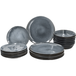 SILVERCREST® Service de vaisselle, 18 pièces (noir)