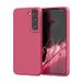 Samsung Galaxy S22 hoes, zachte, flexibele siliconen gel rubberen stootbescherming hoes met anti-val lenscamerabescherming, slank, schokbestendig Samsung Galaxy S22 hoesje, Awesome Pink