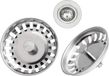 Merkloos Aanrecht Zeef SUS304 Rvs Gootsteen - Afval Zeef Plug - UK Gootstenen - Roestvrij Staal - Keuken Badkamer - 79-84mm Gootsteen zeef