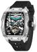 Pagani Design Rubefy Montre Homme, automatique, squelette, noir/argent