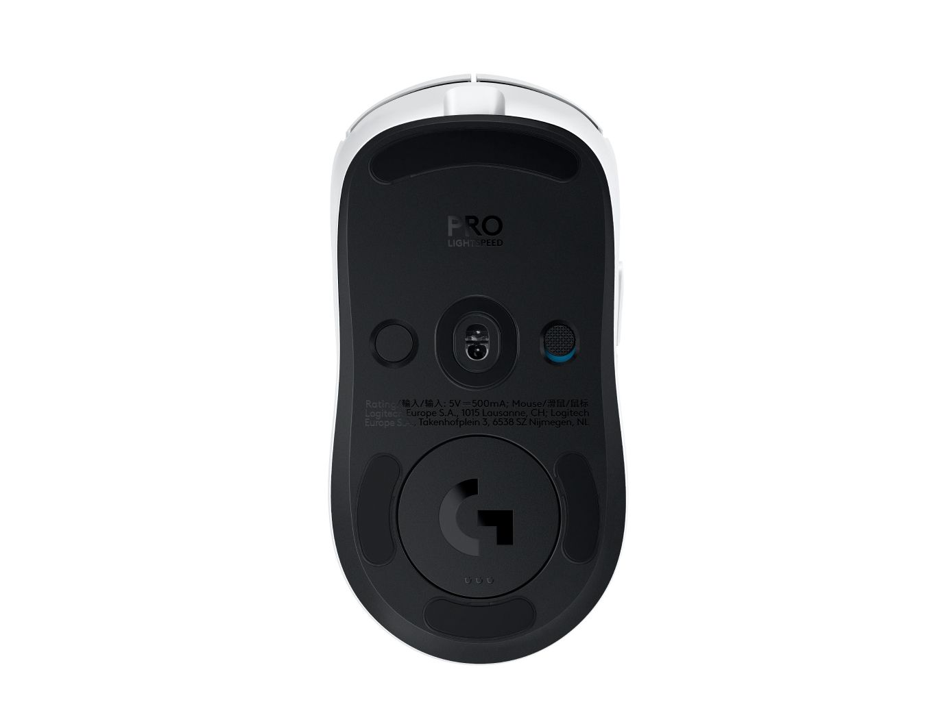 Logitech G PRO 2 LIGHTSPEED Gaming Muis - Draadloos - Wit - 32000 DPI - Ambidextrous