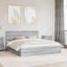 Maison Exclusive - Cadre de lit, finition Sonoma grise, 180 x 200 cm, en bois massif