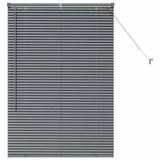 vidaXL Venetiaanse jaloezie Donkergrijs 130 x 85 cm 25 mm Aluminium