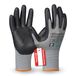 Gebol Multi Flex Touch | Werkhandschoenen voor touchscreen, nitrilhandschoenen met noppen voor heren, maat L (maat 9), grijs, 1 paar