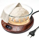 Chauffe-levain - Thermostat 18 à 43 °C - Minuterie 24 heures - Aluminium 16 cm - Env. 20 x 18,5 cm