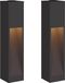VidaXL Zonne led padverlichting 2 st warmwit 18 x 18 x 80 cm
