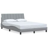 VidaXL Bedframe zonder matras "Hanko" 120x200 cm stof lichtgrijs