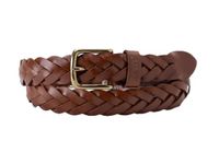 Levi's Leren gevlochten riem, bruin, 100 heren, Cognac.