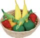 GOKI Jouets - Cuisine - Fruits Dans Un Panier - 10 Pièces - Feutre Et Rotin - 3 Ans