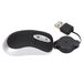 ciciglow Minimuis met USB-kabel, 68 Cm Intrekbaar Snoer Draagbare Muis voor Computers en Laptops Compacte Reismuis Verstelbare Muis met Snoer