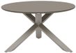 Hespéride Ronde tuintafel voor 6 personen van gehard glas ORYON