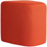 Leitmotiv Poef Retro Mesh - Helderoranje - 36x36x36cm