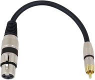 Omnitronic Adapterkabel XLR F / RCA M 0.2m zwart