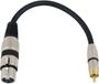 Omnitronic Adapterkabel XLR F / RCA M 0.2m zwart