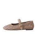Next - Dames - Forever Comfort® geweven Mary-Jane-ballerina's - Bruin