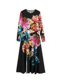 Desigual Jurk gemengde kleuren / zwart