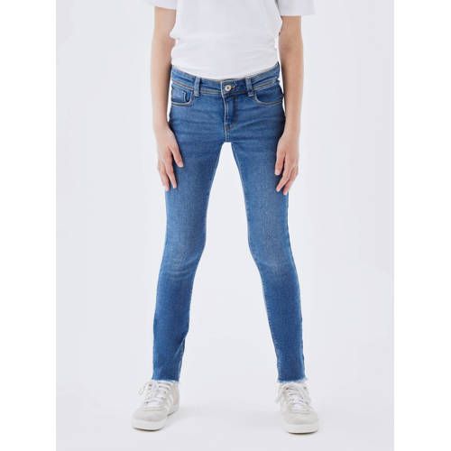 NAME IT KIDS skinny jeans NKFPOLLY medium blue denim