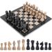 Jeu d'échecs en marbre - plateau de 30,5 cm - 32 pièces - Luxe