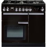 Falcon Professional + 90 Vrijstaand fornuis Electrisch Zwart, Chroom A