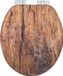 Toiletbril Houtlook FSC MDF Softclose Easy-Close Fix-Clip D-vorm Wit