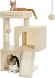 Merkloos / Sans marque Bol kattenboom - Klimmen, klauwen slijpen, relaxen / gezellige uitkijkplateaus, 50L x 35W x 77H centimeters