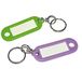 Sleutelhanger Vigor Sleutelhanger naamplaatje kleurrijk met ring (007525), groen/paars, Giganti