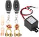 Shenzhen Haorui Industrial Technology Co., Ltd. Interrupteur de déconnexion de batterie à distance avec télécommande pour voiture, bateau, marine, camion - Interrupteur de batterie principal 12V avec 2 bornes de batterie