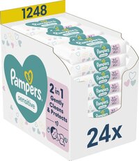 Pampers Sensitive Billendoekjes - 1248 stuks - 0% plastic - Hypoallergeen