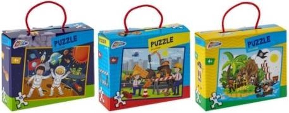 Toi Toys BV 3 gave puzzels : Maan, Bouw en Piraat!