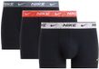 Nike NQ00KE1284 Boxer Shorts 3-pack Noir XL Homme