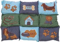 Trixie Hondenkussen Patchwork Blauw/Groen 80x55 cm
