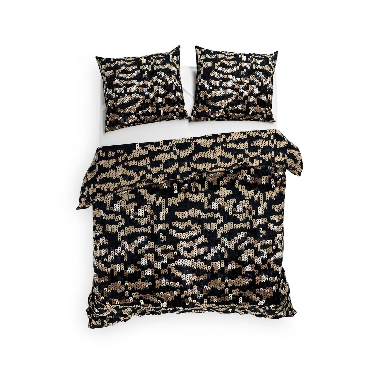 Heckett & Lane Lio - Star Gold Flanel Dekbedovertrek - 260x200/220cm - Geel