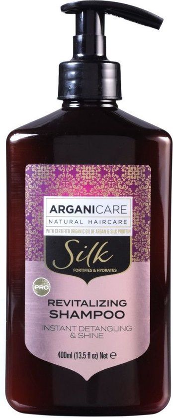 Arganicare Revitalizing Shampoo Instant Detangling And Shine - Argan & Silk Protein 400 Ml