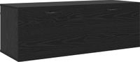 vidaXL Wandkast 100 x 36,5 x 35 cm Bewerkt hout Zwart Eiken
