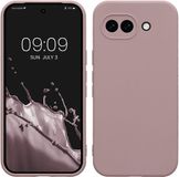 kwmobile telefoonhoesje geschikt voor Google Pixel 10a - Hoesje voor smartphone - Precisie camera uitsnede - In licht oudroze