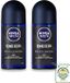 Nivea 2 x NIVEA MEN Deep Deodorant Roll-On met actieve kool - 50 ml