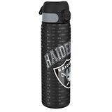 Ion8 Stalen Waterfles, 600 ml/20 oz, Lekvrij, Makkelijk te Openen, Veilige Vergrendeling, Vaatwasserbestendig, Hygiënische Flipcover, Draaggreep, Duurzaam, Reliëfprint, NFL Design
