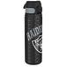 Ion8 Stalen Waterfles, 600 ml/20 oz, Lekvrij, Makkelijk te Openen, Veilige Vergrendeling, Vaatwasserbestendig, Hygiënische Flipcover, Draaggreep, Duurzaam, Reliëfprint, NFL Design