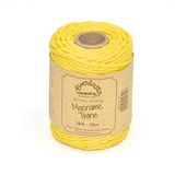 50M Everlasto 50M Spoelen - Single Twist Zacht Katoen Gekleurd Macrame Craft Twine 38/6 (ongeveer 4 mm) (narcis)