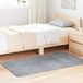 vidaXL - Hoogpolig - vloerkleed - NAVARRA - 80x150 - cm - polyester - lichtgrijs