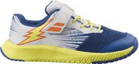 Babolat Boys' White And Blue Pulsion All Court Shoes 32s21518 4087