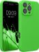 kwmobile telefoonhoesje geschikt voor Apple iPhone 16 Pro Max - TPU backcover met siliconen coating - Smartphone case in limoengroen