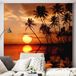 Papier peint panoramique coucher de soleil 130 cm x 149 cm