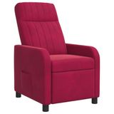 vidaXL Recliner Wijnrood fluweel